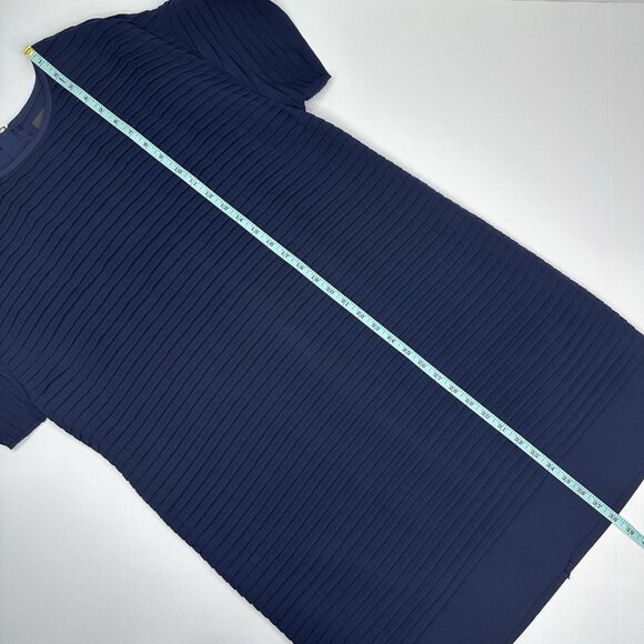 J.Crew‎ Women's Navy Blue Tiered Designer Shift Dress - Picture 10 of 15